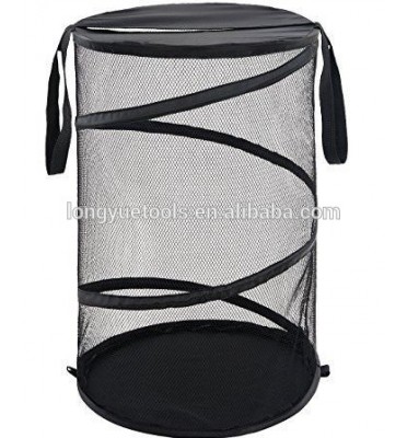 self-standing mesh hamper