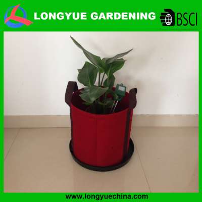 High quality colorful nonwoven round garden grow bag